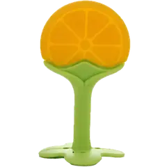 Orange Baby Silicone Hand Teether/Pacifiers CN -1Pc - Rokomari